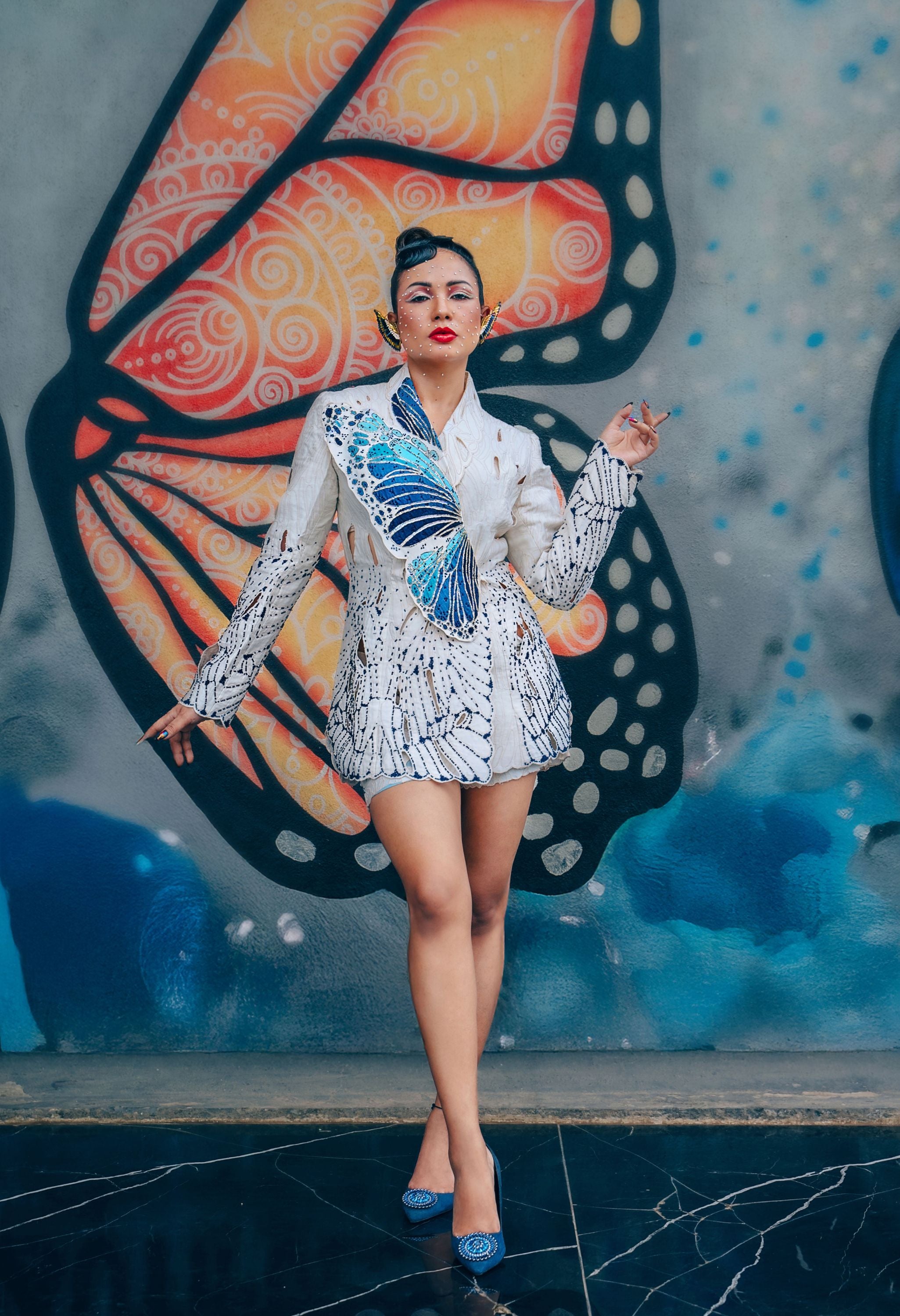 CUTWORK BUTTERFLY JACKET