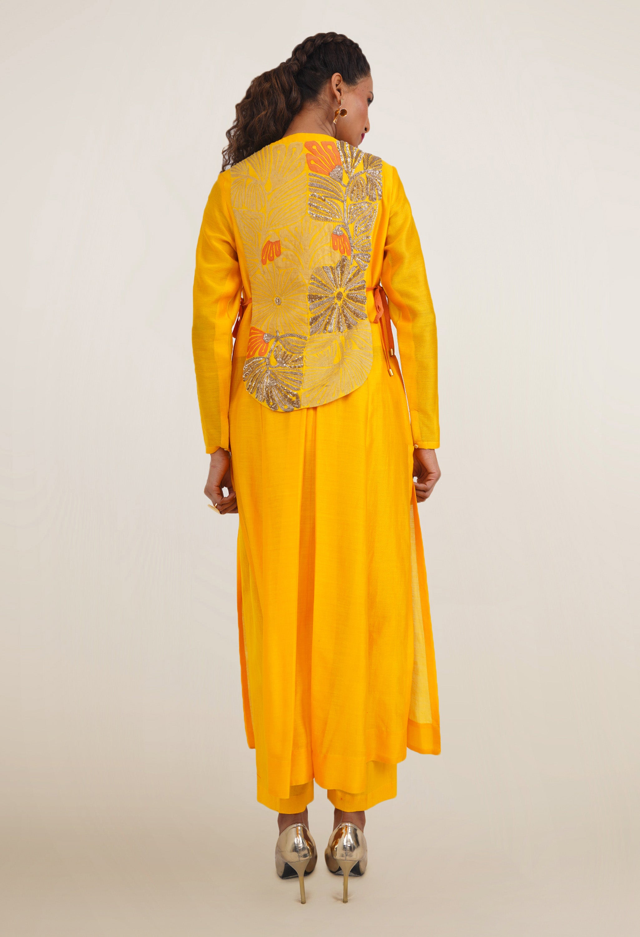 DRAPED KURTA WITH GILET