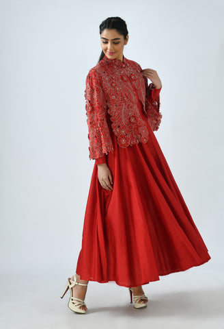 CAPE JACKET SET