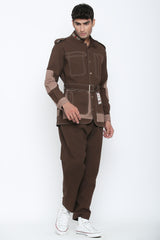 BOARDING PASS OVER-SHIRT CO-ORD